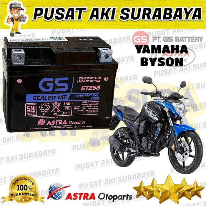 Pusat Aki Surabaya Gs Astra Gtz5S Original Accu Kering Motor Byson