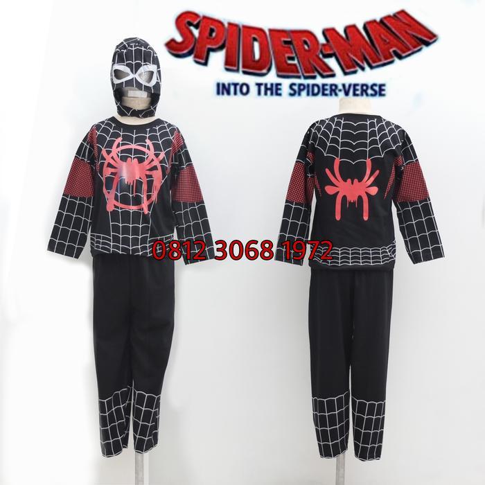 Kostum Spiderman Into The Spiderverse Miles Morales Spider Verse