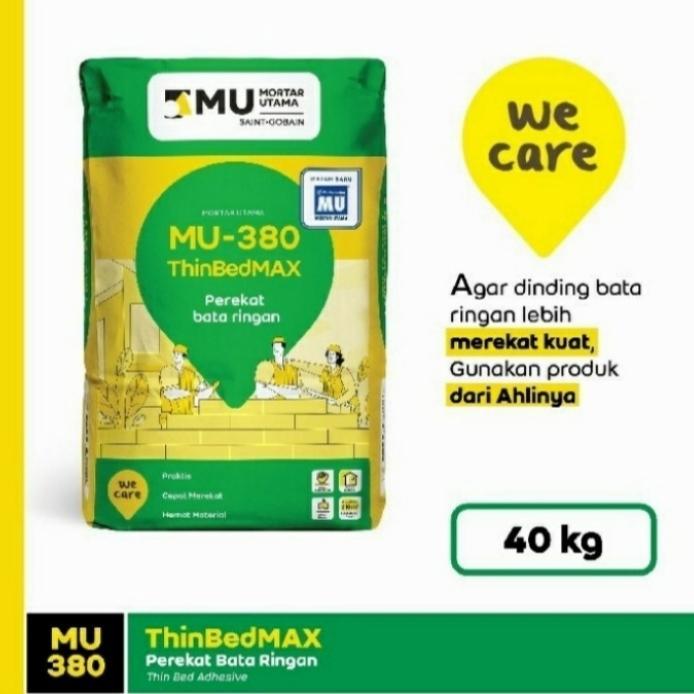 Mortar Utama MU 380 Perekat Bata Ringan ThinBedMax MU380 - 40kg