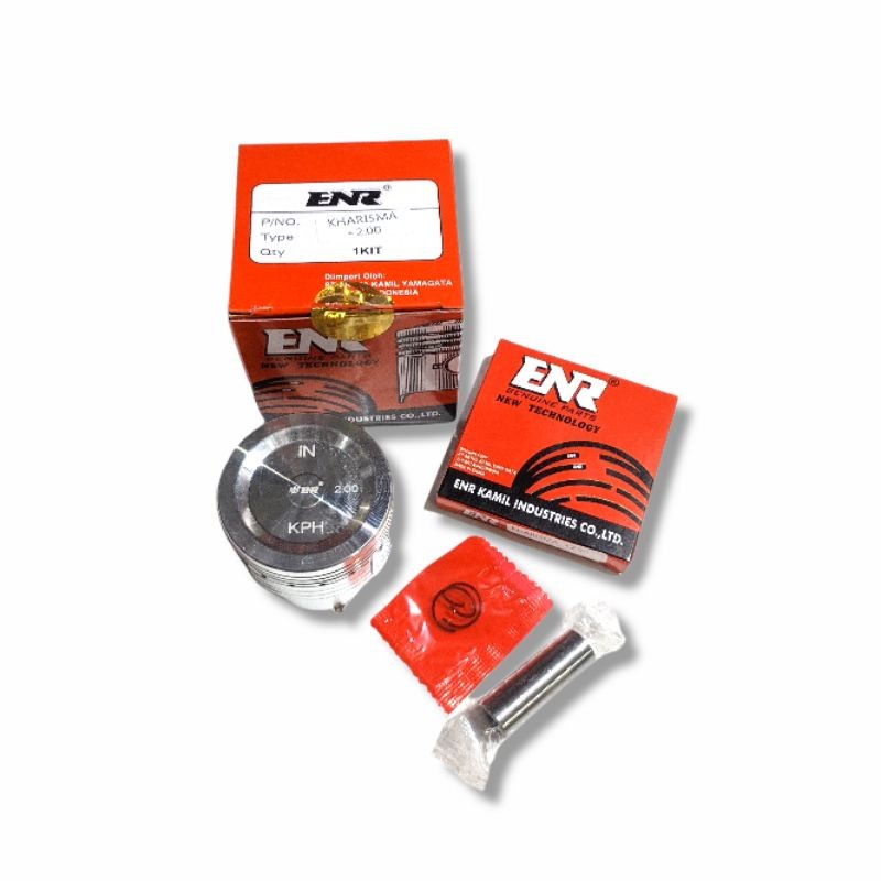 PISTON KIT KARISMA SUPRA X125 OLD KIRANA OVERSIZE 0.75 OS 75 ENR