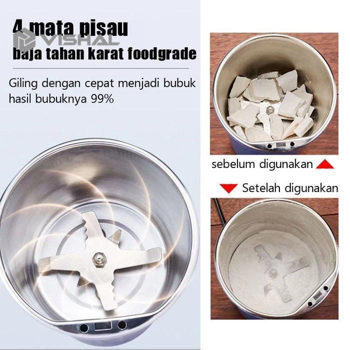 Cosmos - Blender Alat Penggiling Atau Penghancur Kopi, Teh Dan Bumbu / Model Elektrik Vs-1861