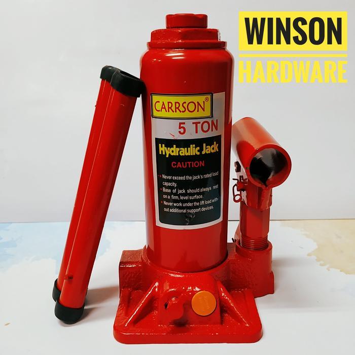 Dongkrak Botol 5 Ton Carrson Hydraulic Jack Dongkrak Hidrolik