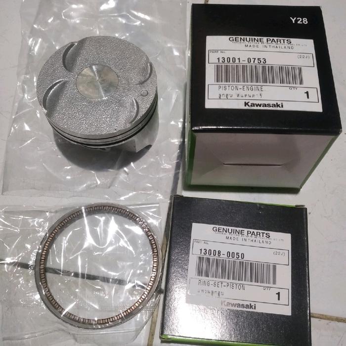 PAKET PISTON KIT SEHER DAN RING PISTON KAWASAKI NINJA 250 NINJA250 NINJA RR MONO Z250 Z 250 SL