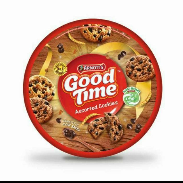 Good Time Cookies biskuit 277 gr roti kaleng kue lebaran promo murah
