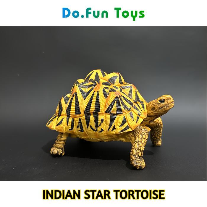 Animal Figurine INDIAN STAR TORTOISE / Mainan Miniatur Kura-kura Bintang India
