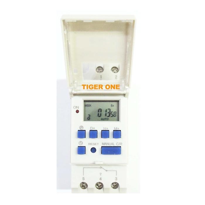Mcb Timer Digital, Timer Switch Thc15A, Panel Lampu Listrik Otomatis