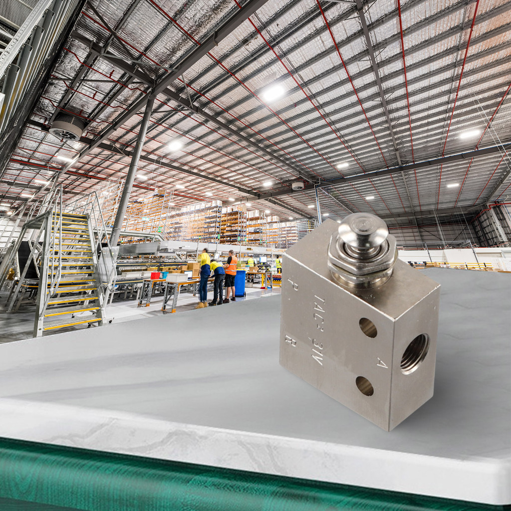 Mechanical 2 Position 3 Way Push Button Air Valve Tac231V For Pneumatic Systems With Manual