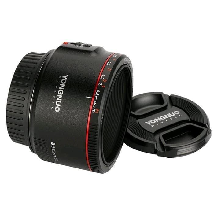 LENSA YONGNUO YN 50MM F1.8 MARK II PAKET BONUS / LENSA FIX YN 50MM