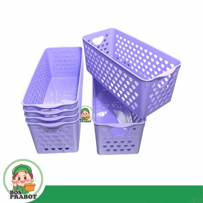 KERANJANG PLASTIK SERBAGUNA KERANJANG AKSESORIS DAN BAWANG Penyimpanan Gagang keranjang penyimpanan