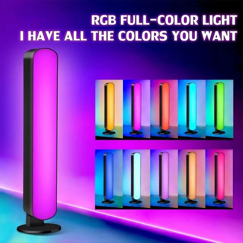 Music Sync LED Night Light Bars RGB Atmosphere Lamp With Remote Control For Gaming TV Bedroom