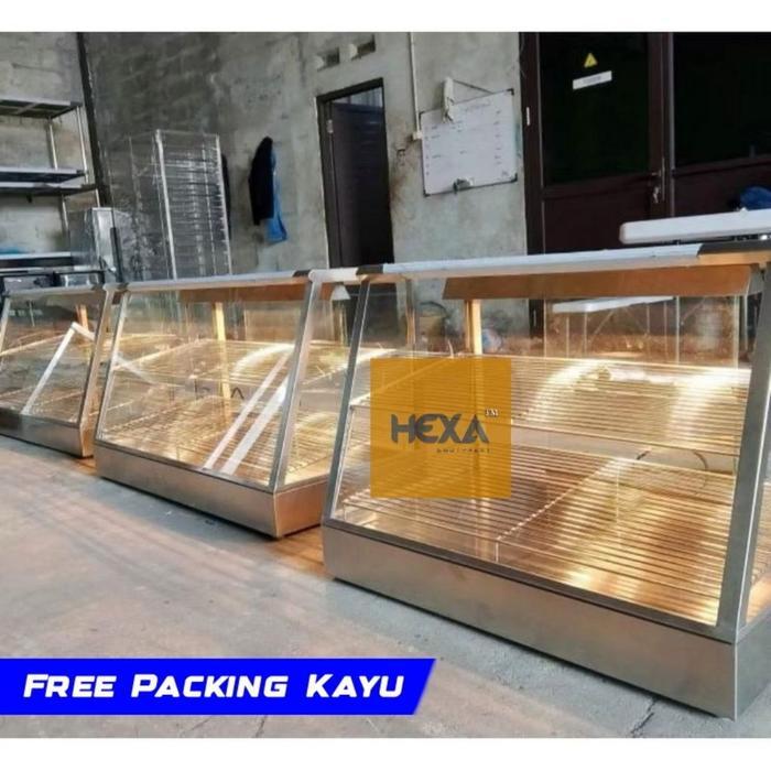 Warmer Food Display Fried Chicken Etalase Chicken STAINLESS STEEL 304