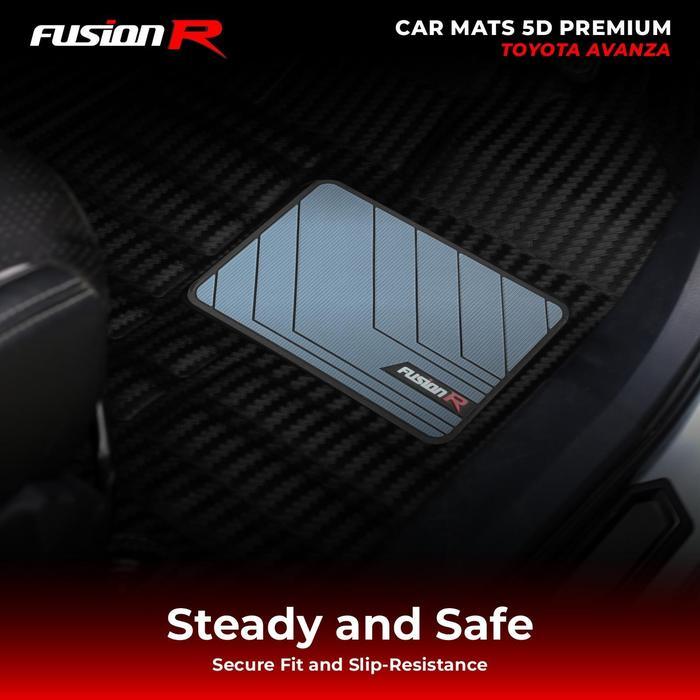 Fusion R Karpet Mobil 5D Avanza Xenia Lama Premium Car Carpet Carbon Terlaris