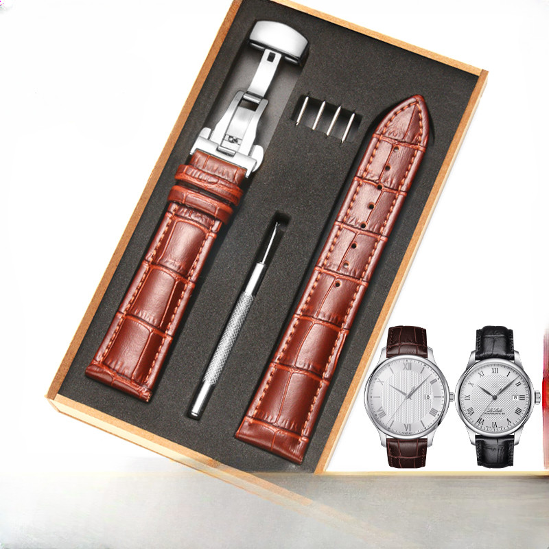 For Tissot Original Replace 1853 Le Locle T41 Watchband T00407b Genuine Leather Starfish Junya T461