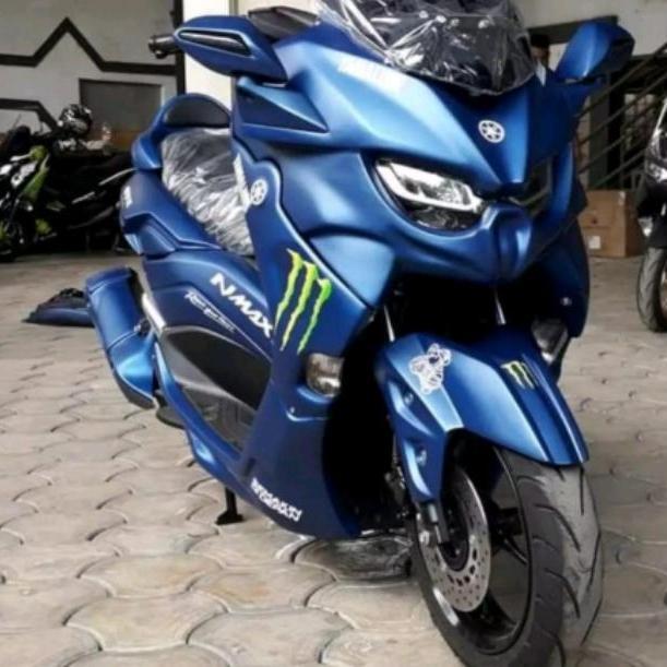 Body Predator All New Nmax 2022 Grafis Biru Dop Monster