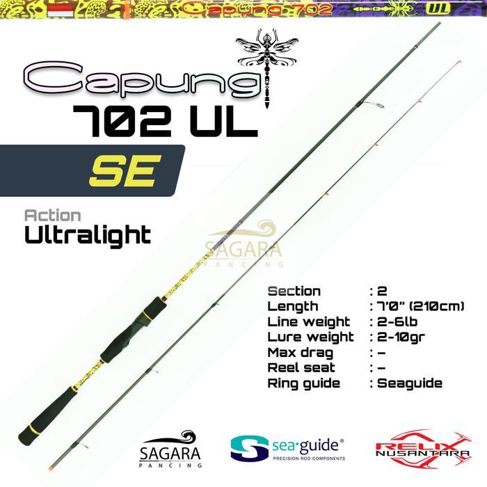 Joran Capung 702 SE ( Special Edition ) Relix Nusantara Joran Casting Joran Ultra Light