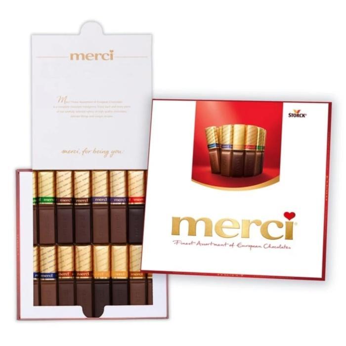 DISKON Coklat Merci Fine Assorted Chocolate 250gr