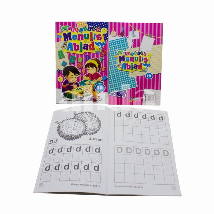 Buku Anak PAUD dan TK, belajar Menulis Abjad, Huruf BI *