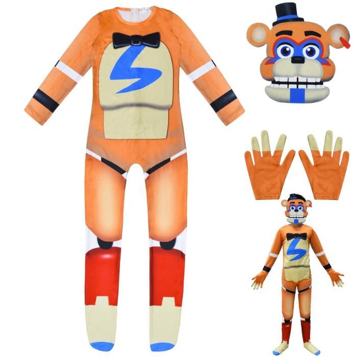 Horrible Halloween Costume for Kids Five Nights Freddyed Jumpsuit Cosplay Nightmare Bonnie Fnaf