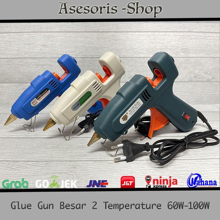 Glue Gun / Lem Tembak 2 Temperature 60w & 100W Besar Glue Gun 60 Watt Glue Gun 100 Watt Glue Gun 2