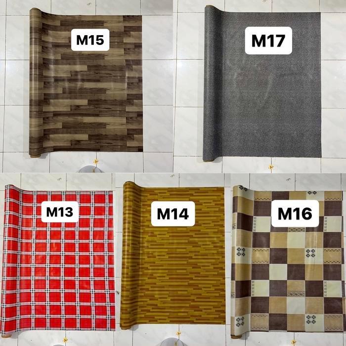 "New" KARPET PLASTIK VINYL LANTAI METERAN WATERPROOF PERLAK MEJA