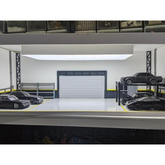 Diorama Bengkel Diecast skala 64 model F