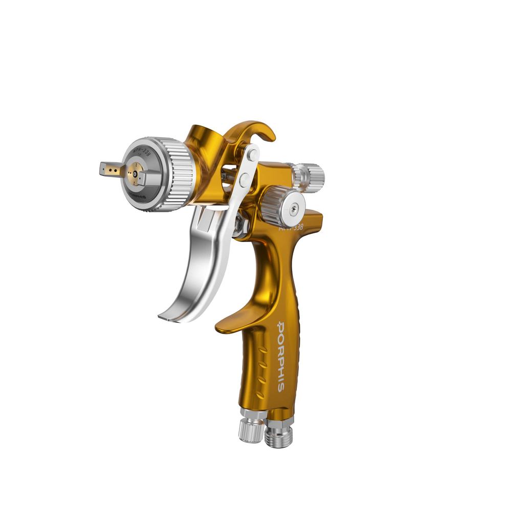 Original PORPHIS LVLP 0.8/1.0mm mini Spray Gun MPH-338 paint airbrush for small car clear coat