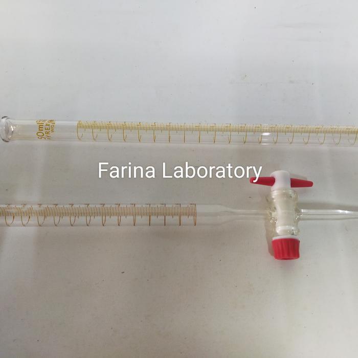 Buret 50ml Teflon Stopcock Pyrex Class A