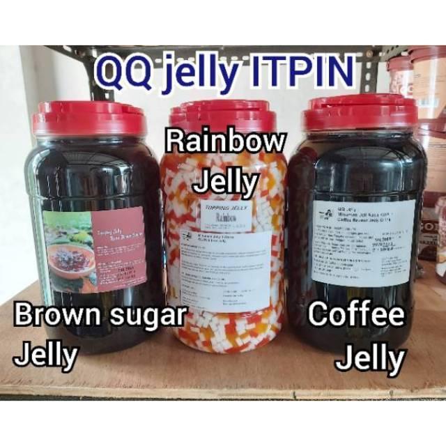 Itpin Qq Jelly Rainbow , Nata De Coco 3,3Kg / Topping Jelly Minuman