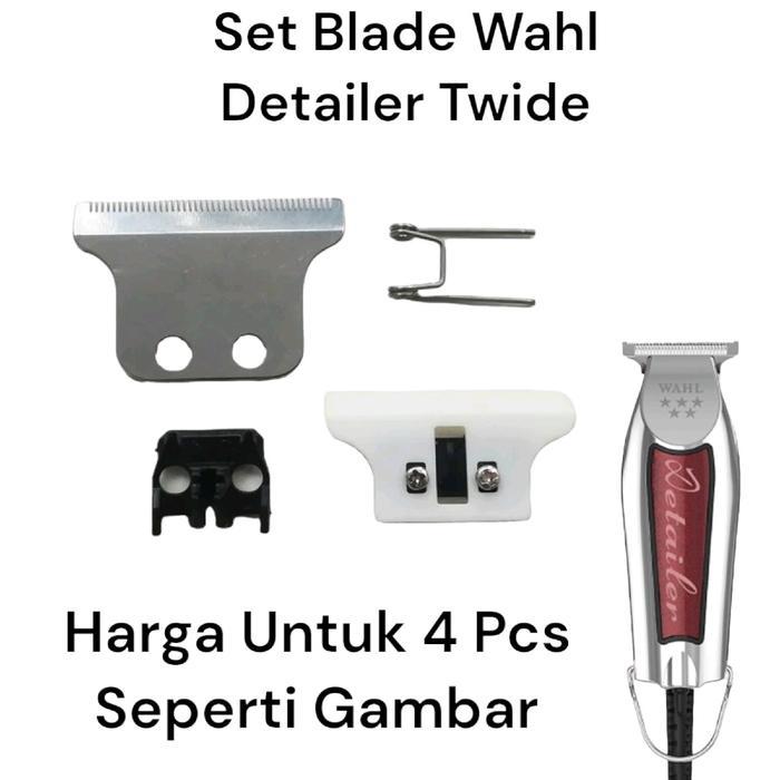Mata Pisau Set Blade Wahl Detailer Pisau Cadangan Trimmer Mesin Cukur Rambut Gunting Kumis