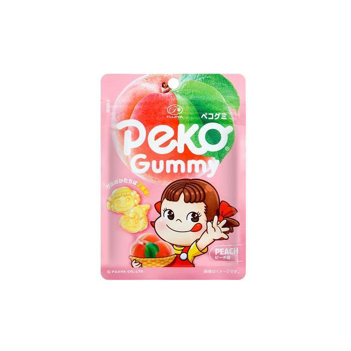 READY STOCK Fujiya Peko Peach Gummy Japan/ Kembang Gula Rasa Peach 50 Gr- Anita Online Fresh Mart -