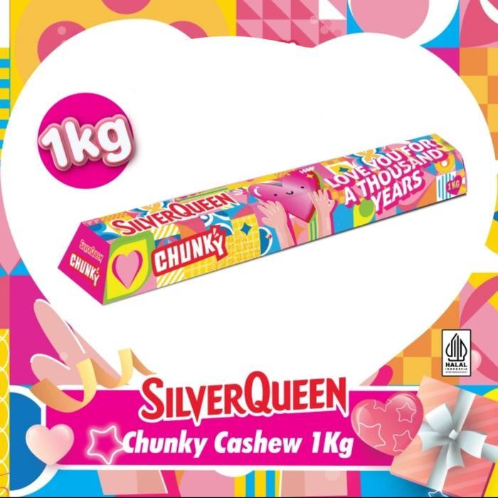 Coklat Silverqueen Chunky Bar 1kg Silver queen Love King Size 1000gr