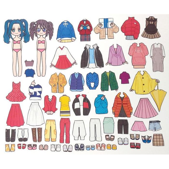 NEW PRODUCT BONGKAR PASANG BAJU KERTAS MAGNET DRESS UP DOLL BUSY PAGE BP BPAN LILY