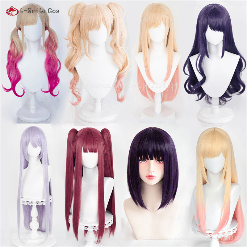 Anime Marin Kitagawa Cosplay Wig Rizu Kyun Devil Maid Bunny Girl Cat Gir Role Play Wig Heat