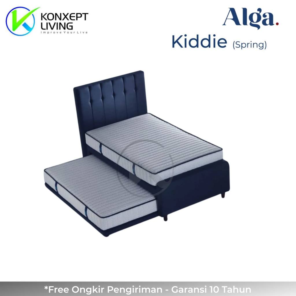 Alga Springbed 2in1 Kiddie Spring  Sandaran Kiddie Ukuran 100x200 Fullset