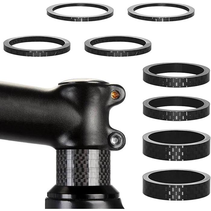 Ring Spacer Carbon Glossy Matte Doff Fork Headset Stem 28.6 Os 31.5 Rockbros Pro 3K Ogevkin 3Mm 5Mm