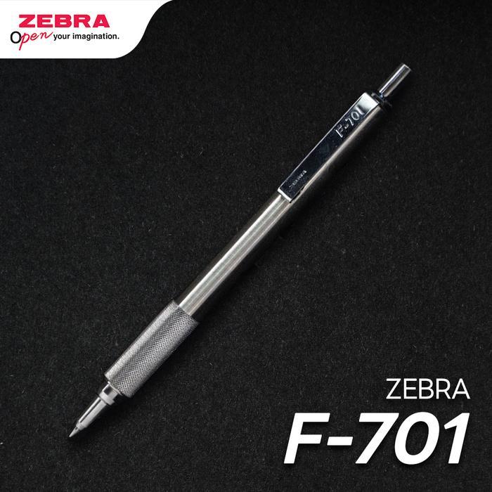 Paket Ballpoint Zebra F-701, Refill F-701 Hitam - Bisa Di Grafir Nama