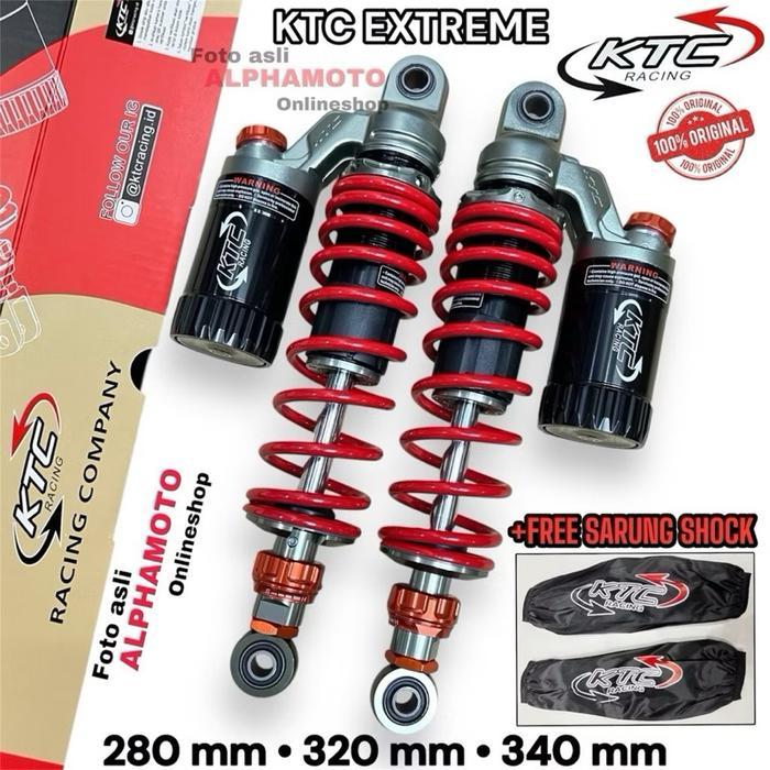 Shock original KTC Extreme shockbreker belakang 280 320 340 Rx king Tiger cb w175 jupiter z vega Fiz