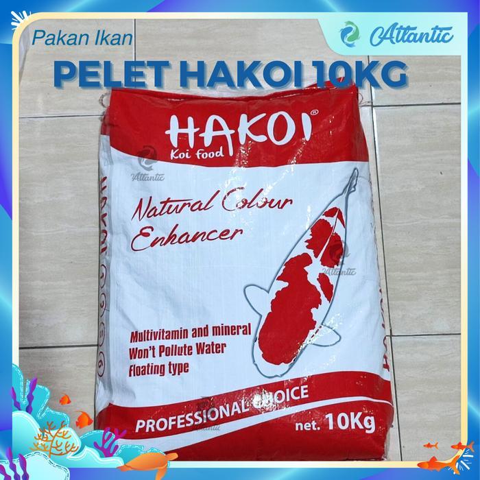 Pakan Koi Hakoi 10 Kg Pakan Pertumbuhan Ikan Koi Pelet Karung 10Kg