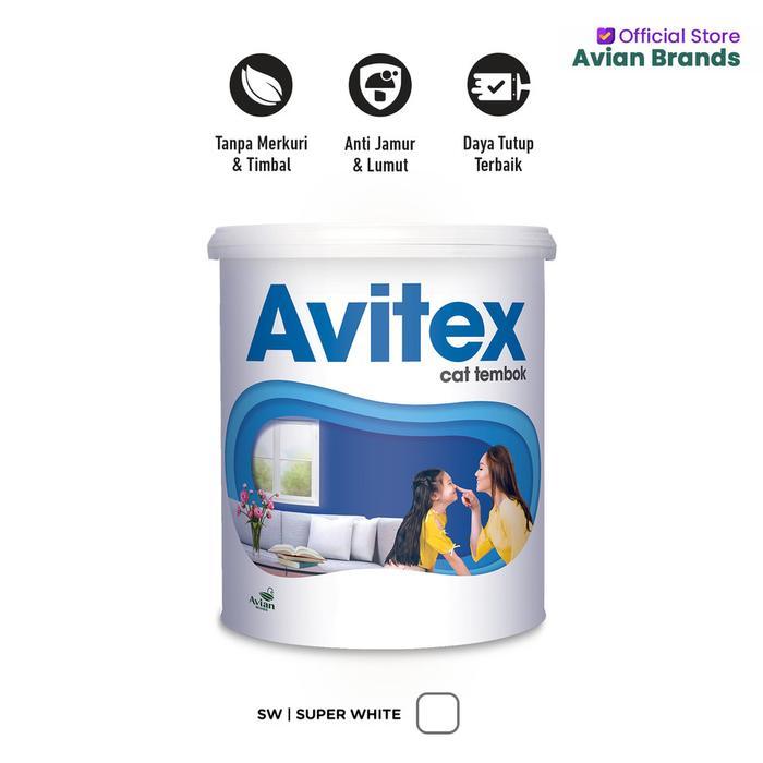 READY CAT TEMBOK AVITEX 1 KG PUTIH / HITAM / WARNA READY AVIAN BRAND