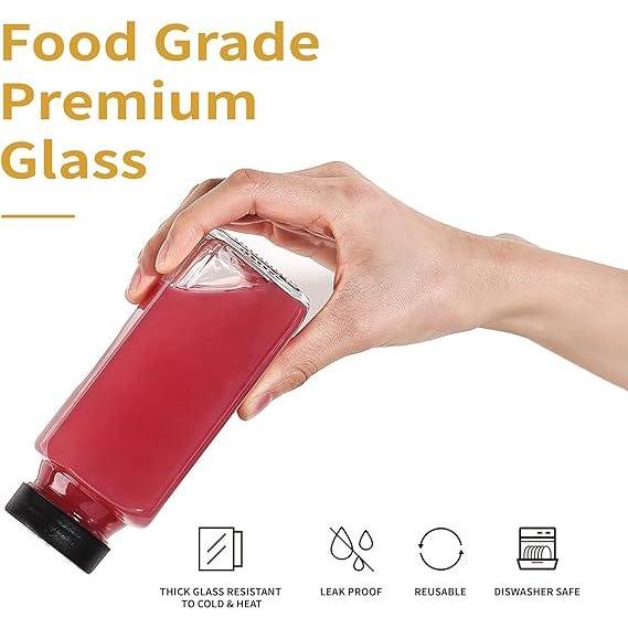LAYORA21 SQUARE GLASS BOTTLE 120ML 250ML 350ML 500ML BOTOL KACA ALAS PERSEGI BENING (P075) BOTOL PIR