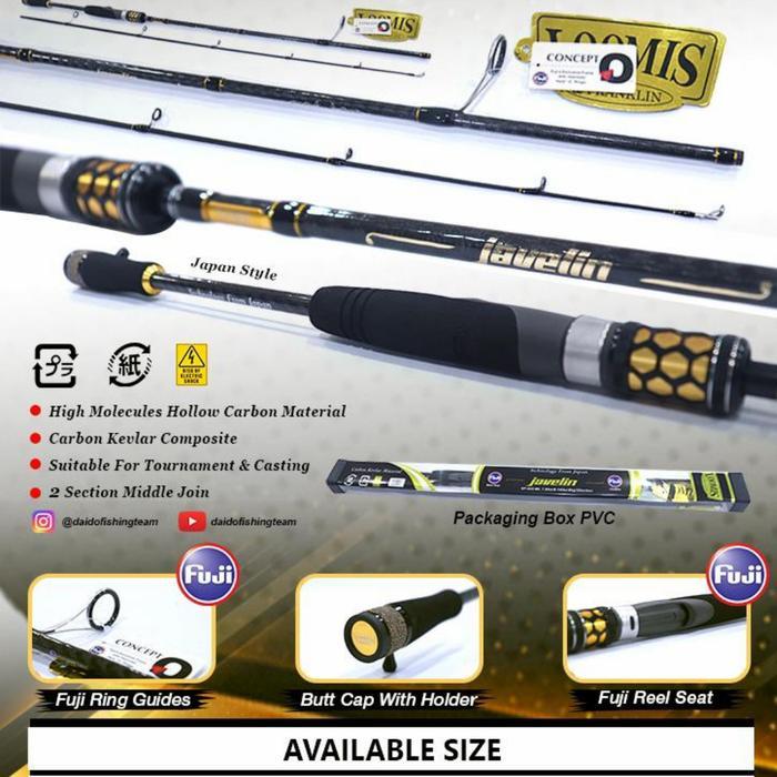 Joran Loomis Javelin Japan Style Atau Gagang Full Busa 180 Cm Carbon