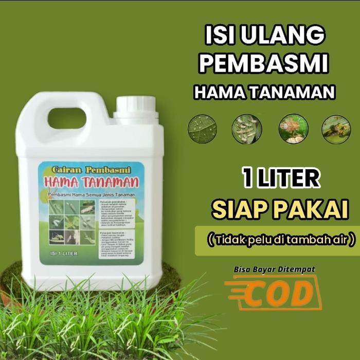 Cairan Pembasmi Hama Tanaman/Pembasmi Kutu Kebul,Walang Sangit,Tungau,Ulat Isi 1 Liter ( siap Pakai