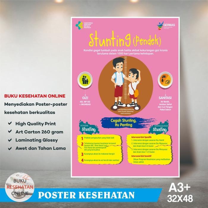 Poster Kesehatan - STUNTING - LAMINATING GLOSSY