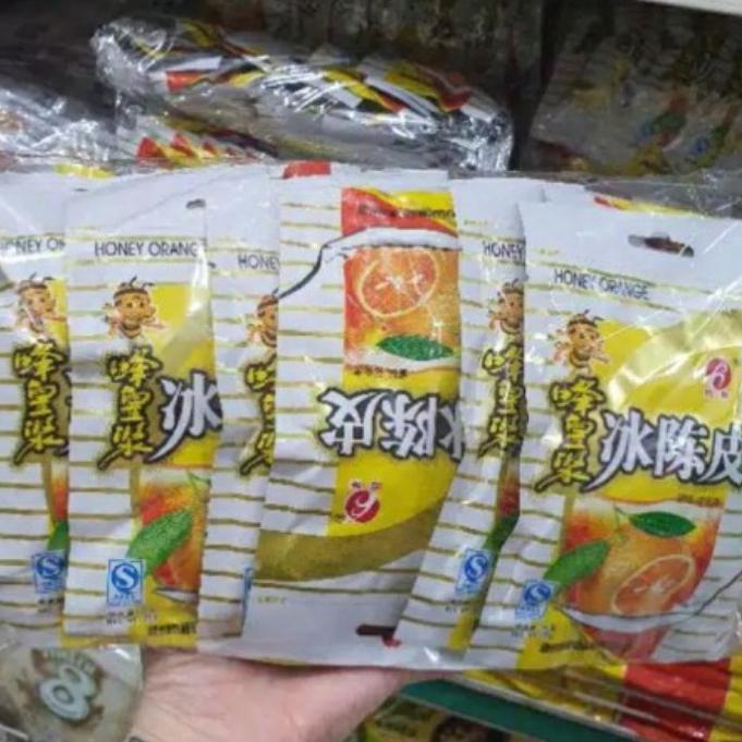 manisan kulit jeruk madu bai guo honey orange Halal BPOM