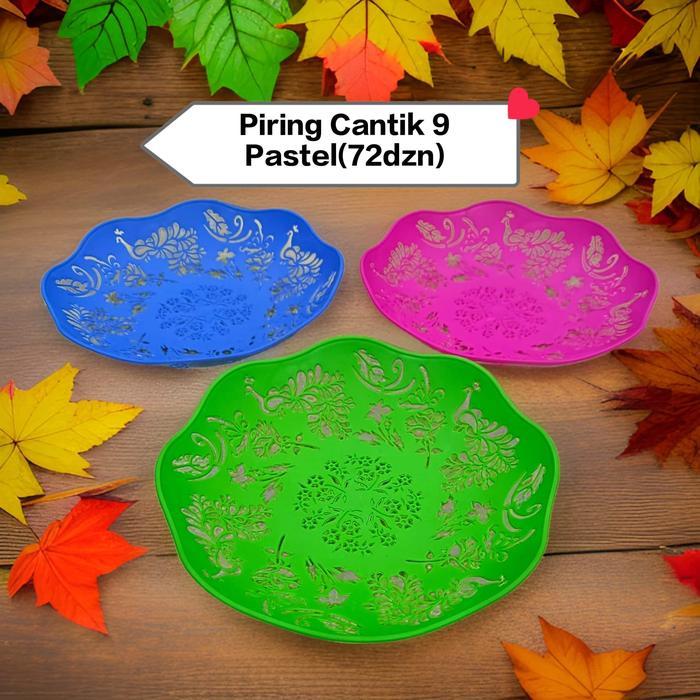 Piring Rotan Plastik Buah Bunga - Piring Plastik Rotan - DV