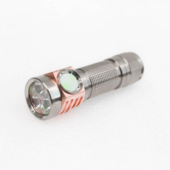 EMISAR D3AA Titanium RGB AA NIMH 14500 EDC Flashlight Senter