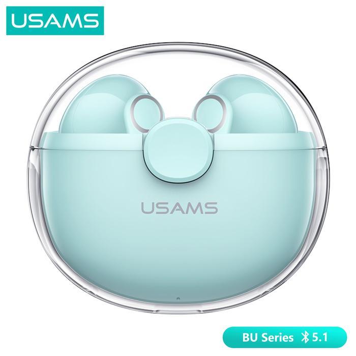 Usams Bu12 Tws Transparent Unique Macaron Earphone Bluetooth 5.1