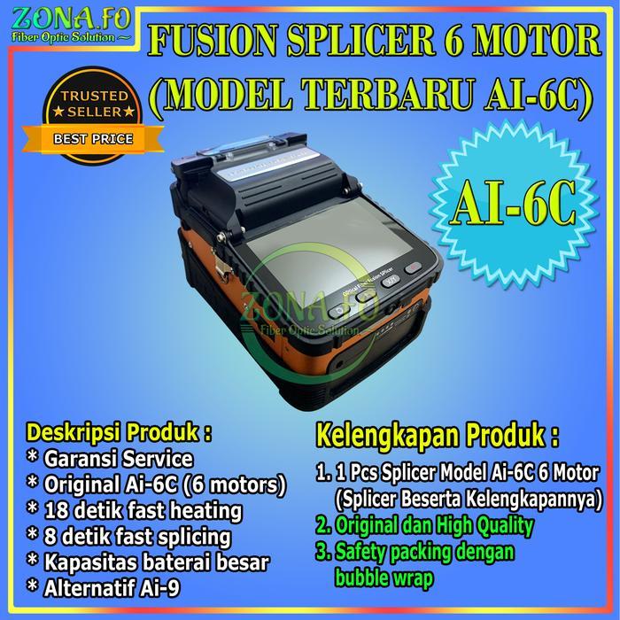 Fusion Splicer AI6C Fiber Optic Fusion Splicer AI-6C Original AI6 NEW
