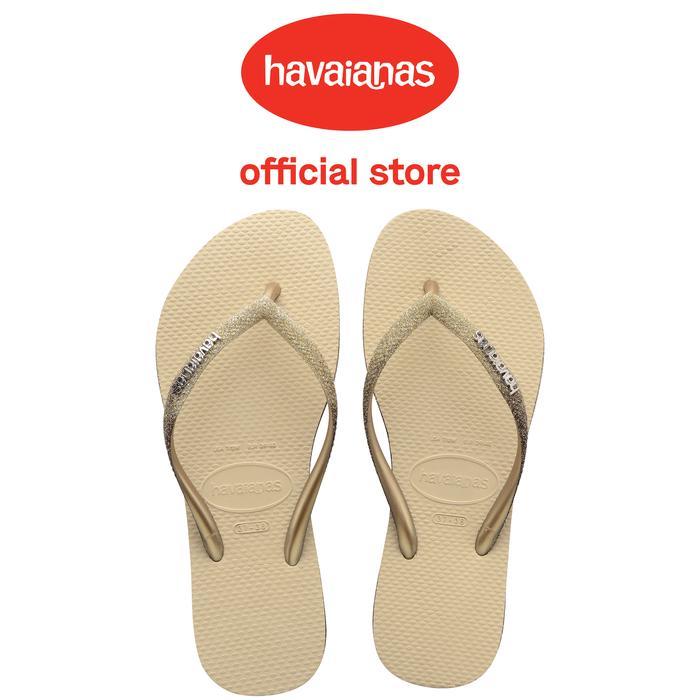 Havaianas 0154 Slim Sparkle Metallic - Sand - Sandal Wanita