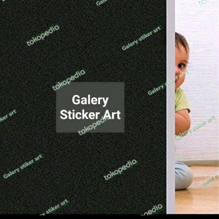 Sandblast / Stiker Kaca Buram Warna Hitam